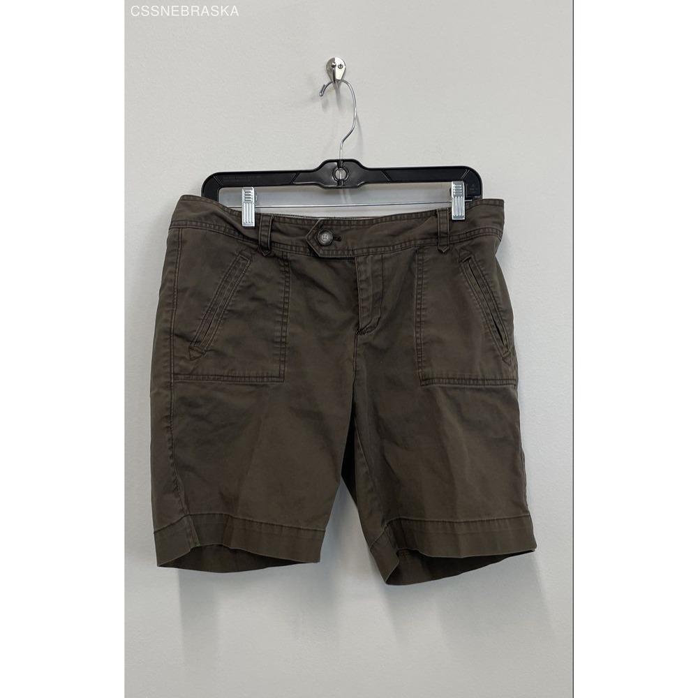 Mercer Green Women's Shorts Cotton‎ Flap Pockets Breathable Chino - Size 10